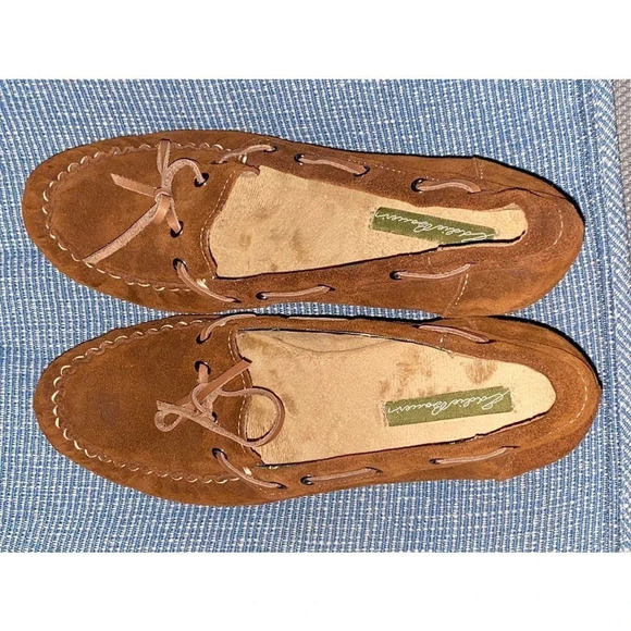 Eddie Bauer Wedge Heels Womens Size 11 Brown Leather Casual  Boho Slip On - Picture 9 of 13